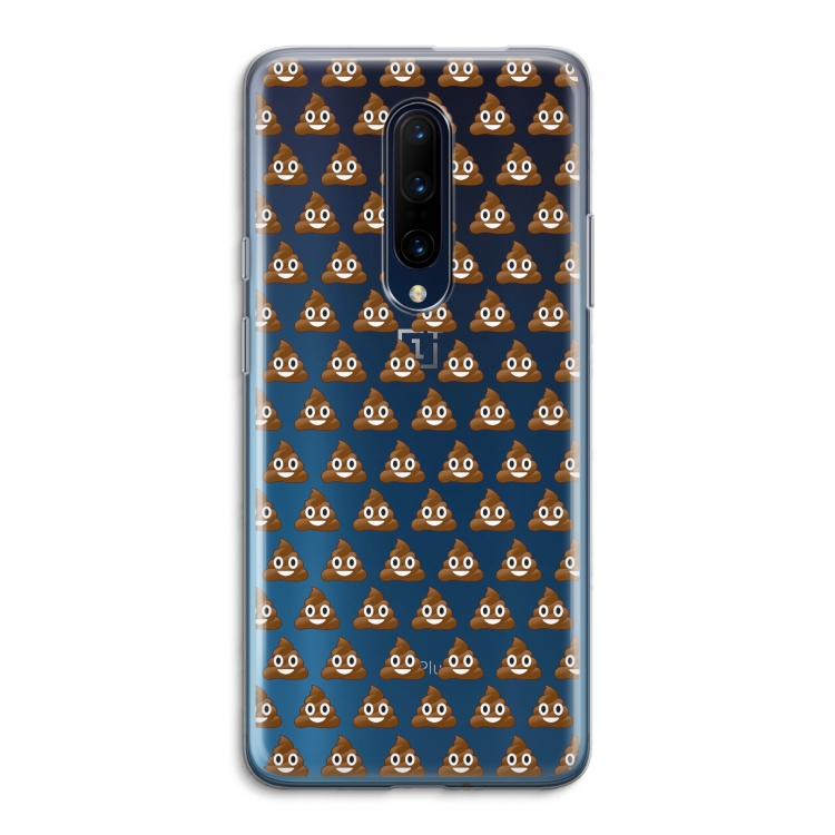 Poop emoji: OnePlus 7 Pro Transparant Hoesje