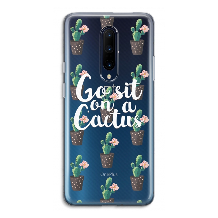 Cactus quote: OnePlus 7 Pro Transparant Hoesje