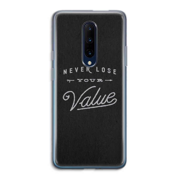 Never lose your value: OnePlus 7 Pro Transparant Hoesje