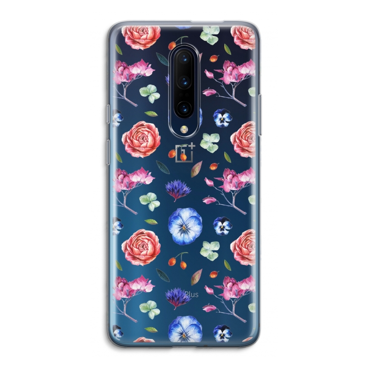 Bloemetjes: OnePlus 7 Pro Transparant Hoesje