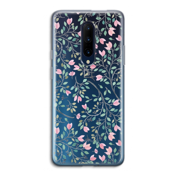 Sierlijke bloemen: OnePlus 7 Pro Transparant Hoesje