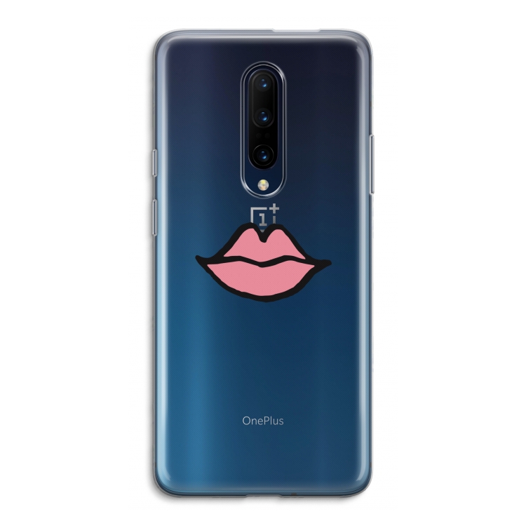 Kusje: OnePlus 7 Pro Transparant Hoesje