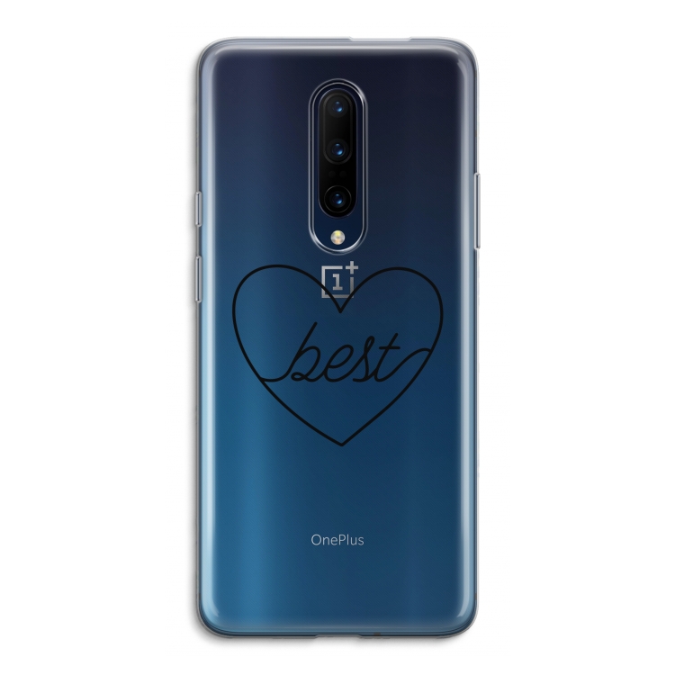 Best heart black: OnePlus 7 Pro Transparant Hoesje