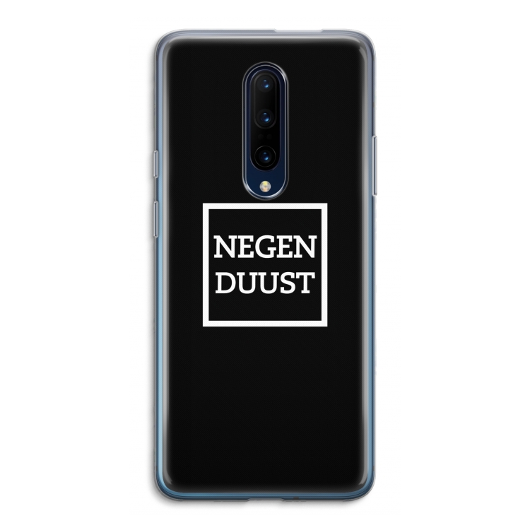 Negenduust black: OnePlus 7 Pro Transparant Hoesje