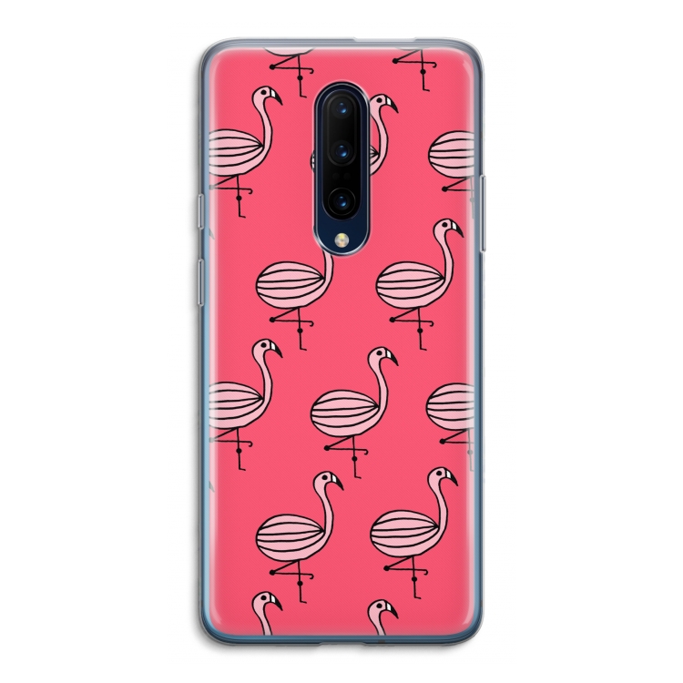 Flamingo: OnePlus 7 Pro Transparant Hoesje