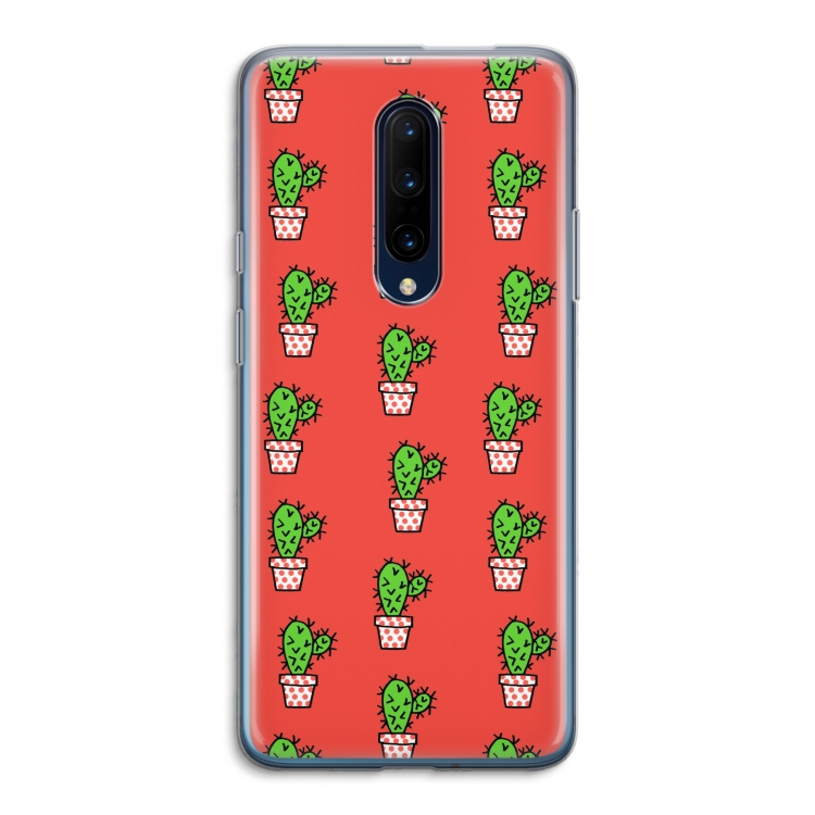 Mini cactus: OnePlus 7 Pro Transparant Hoesje