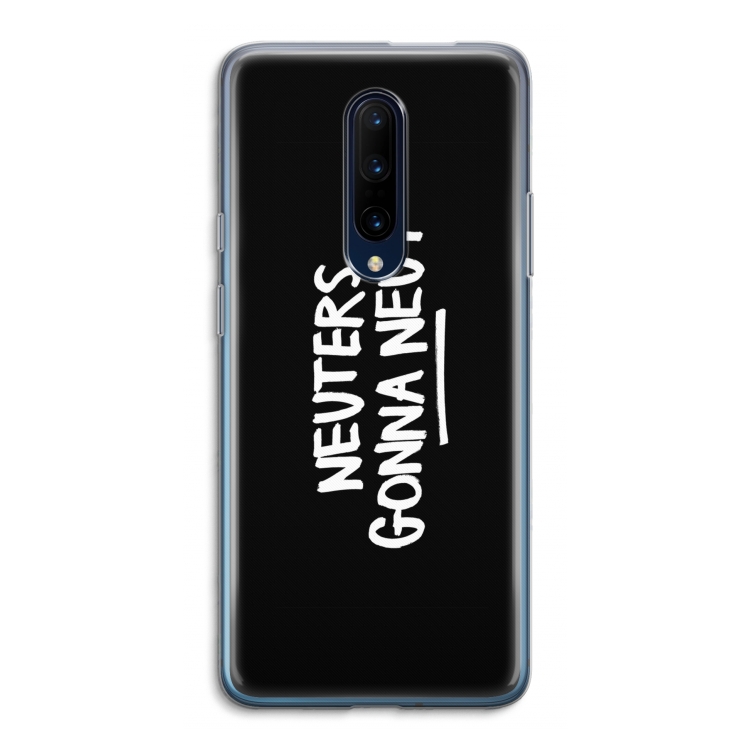 Neuters (zwart): OnePlus 7 Pro Transparant Hoesje