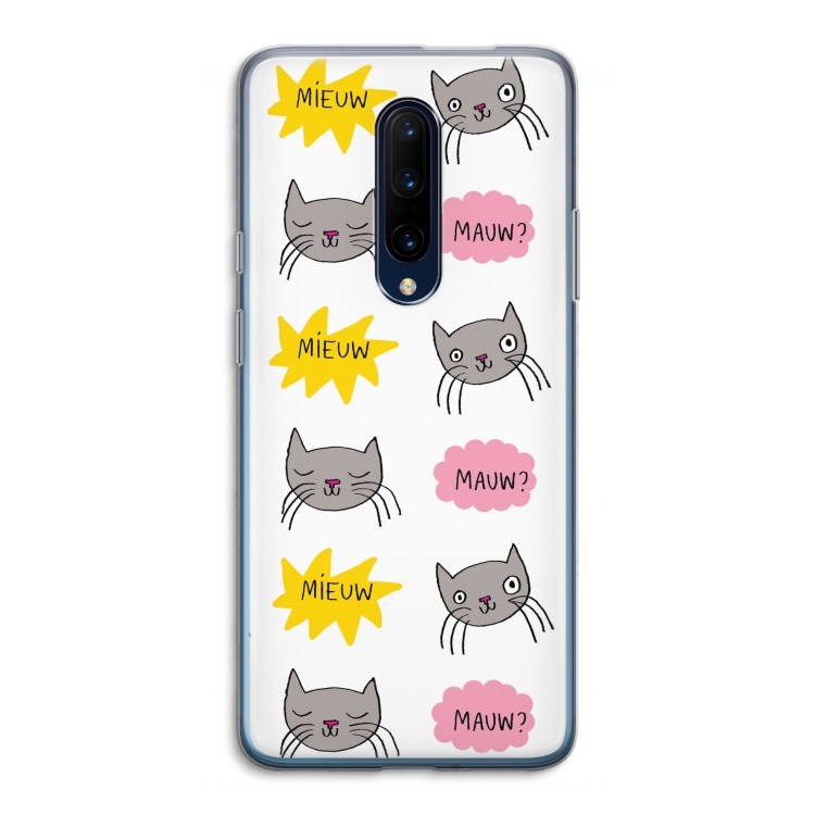 Meow: OnePlus 7 Pro Transparant Hoesje