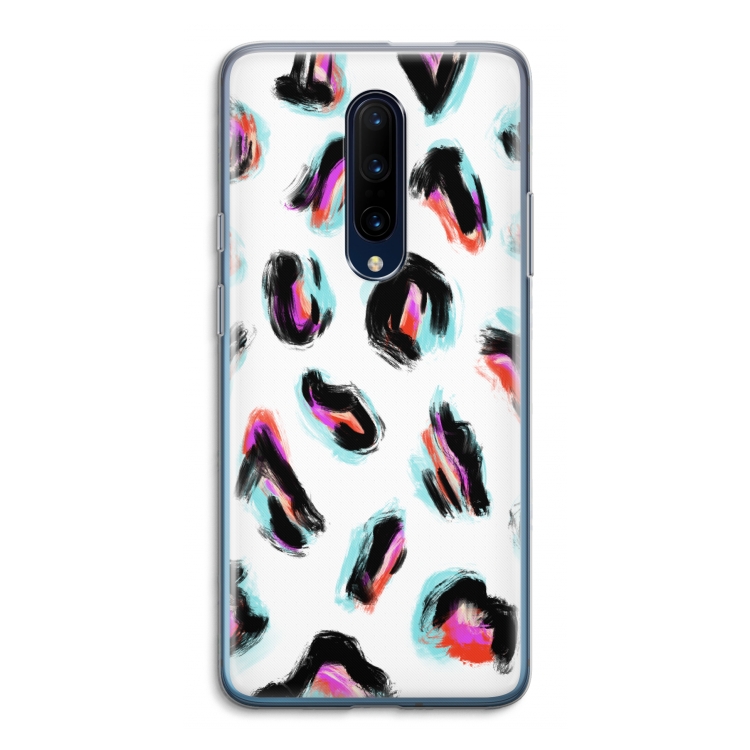 Cheetah color: OnePlus 7 Pro Transparant Hoesje