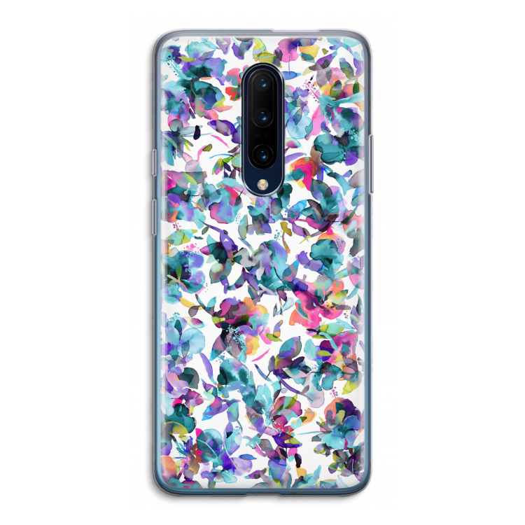 Hibiscus Flowers: OnePlus 7 Pro Transparant Hoesje