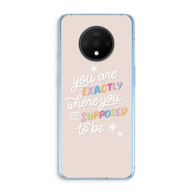 Right Place: OnePlus 7T Transparant Hoesje