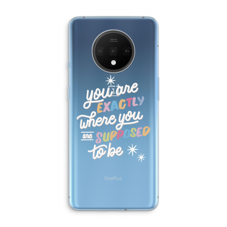 Right Place: OnePlus 7T Transparant Hoesje