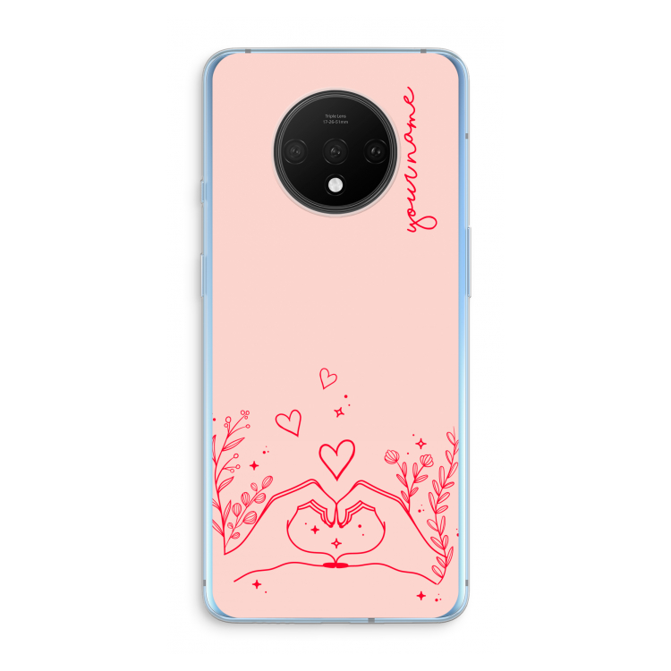 Love is in the air: OnePlus 7T Transparant Hoesje