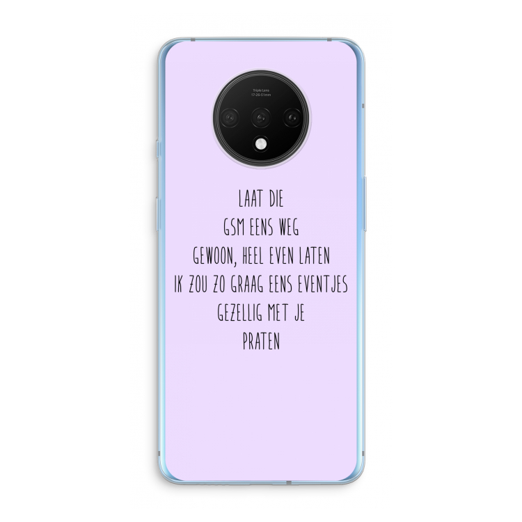 GSM: OnePlus 7T Transparant Hoesje