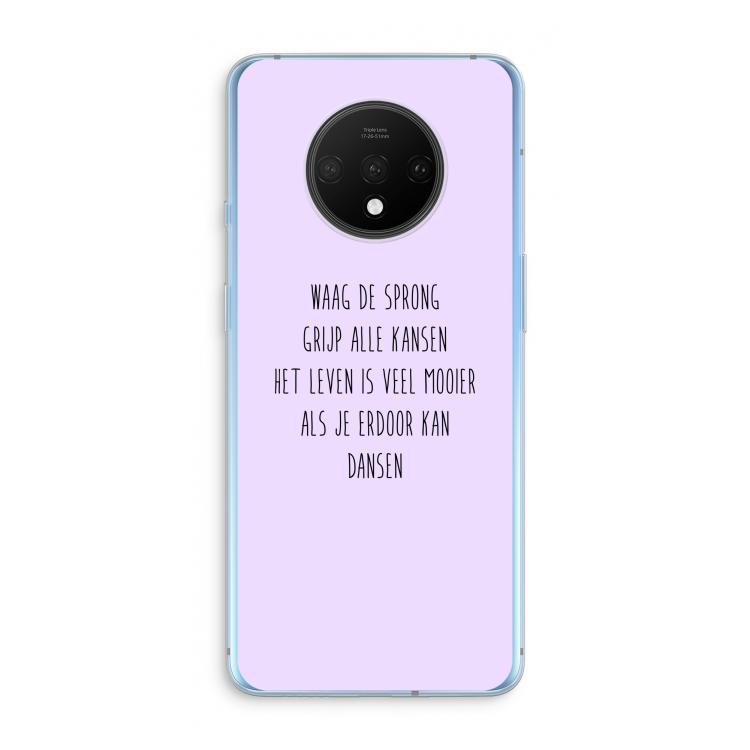 Sprong: OnePlus 7T Transparant Hoesje