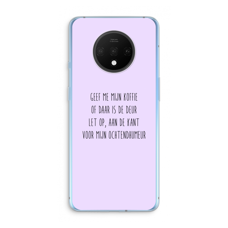 Ochtendhumeur: OnePlus 7T Transparant Hoesje