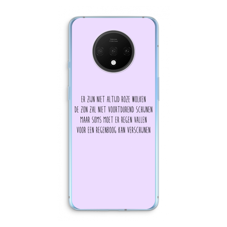 Regenboog: OnePlus 7T Transparant Hoesje