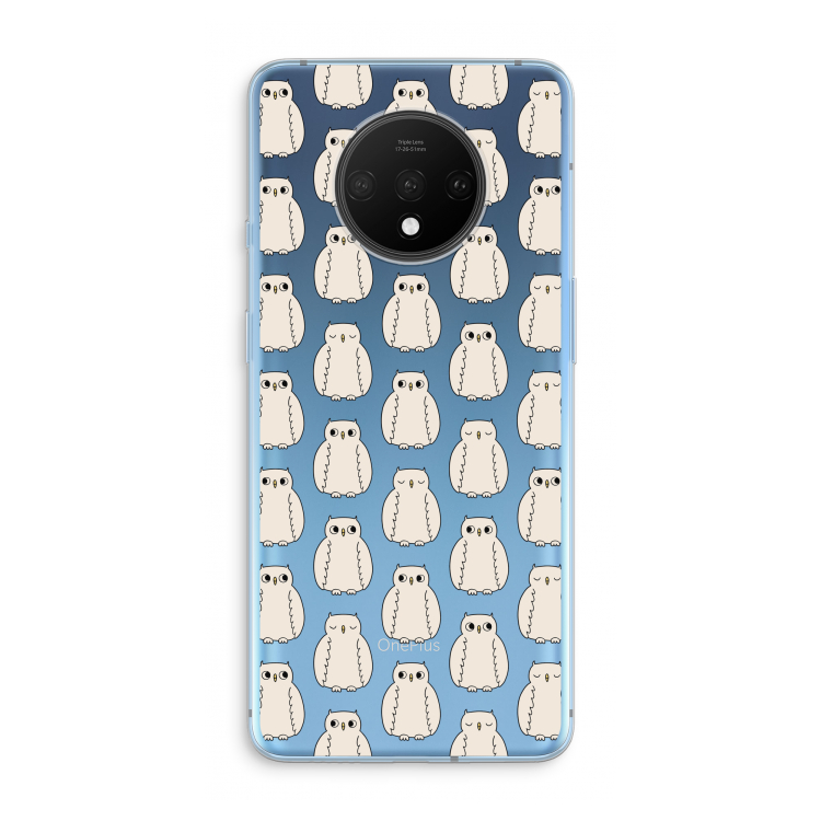 Uilen: OnePlus 7T Transparant Hoesje