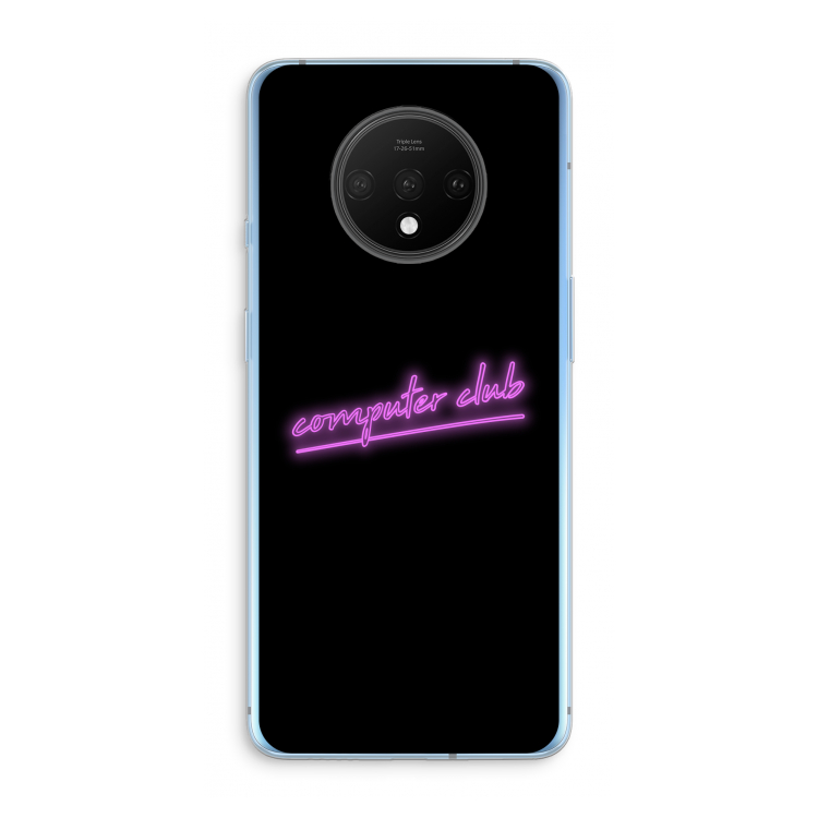 Vice Black: OnePlus 7T Transparant Hoesje