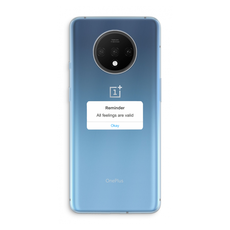 Reminder: OnePlus 7T Transparant Hoesje