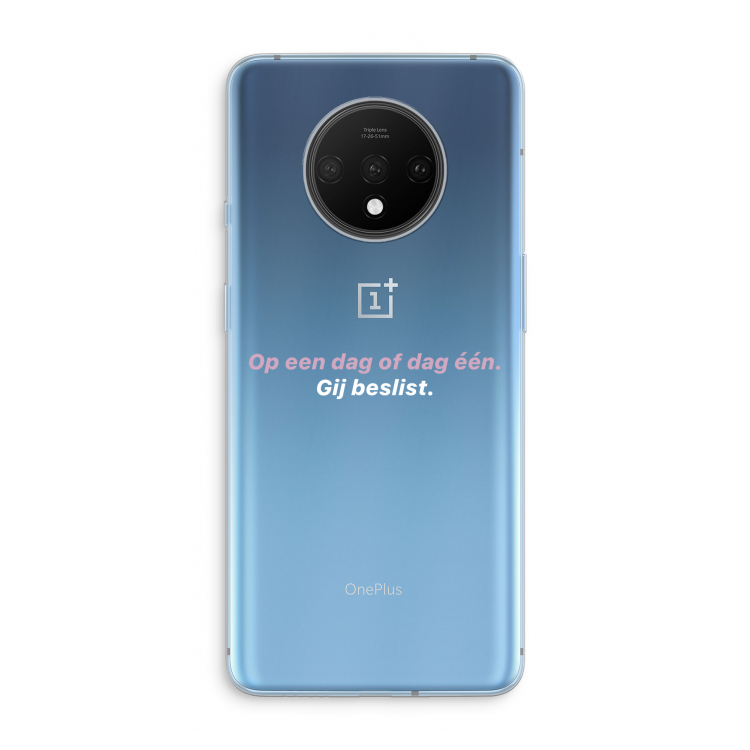 gij beslist: OnePlus 7T Transparant Hoesje