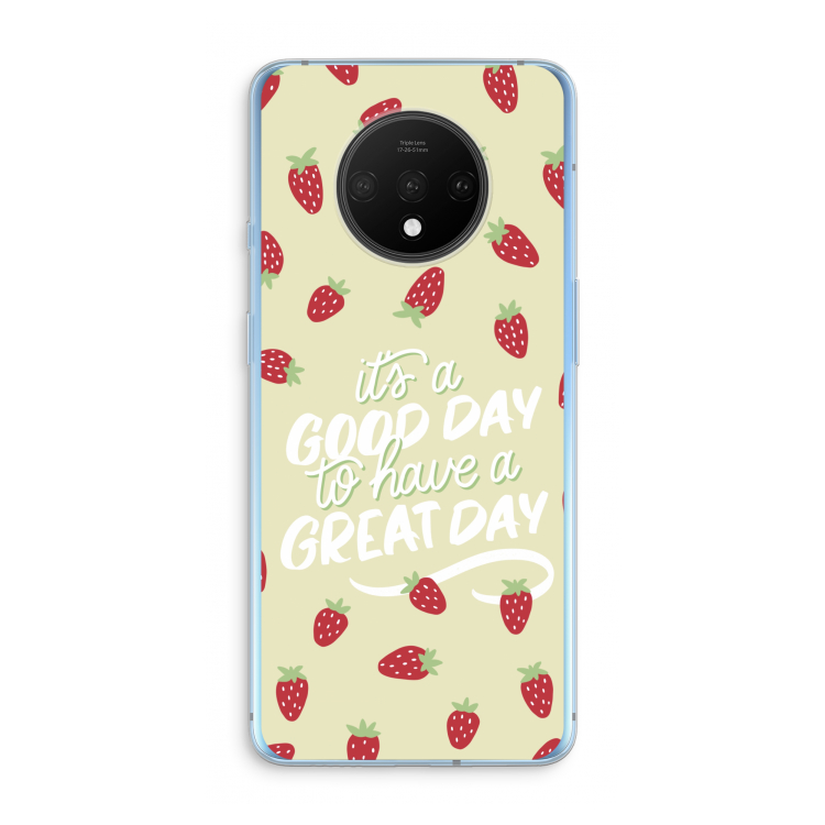 Don't forget to have a great day: OnePlus 7T Transparant Hoesje