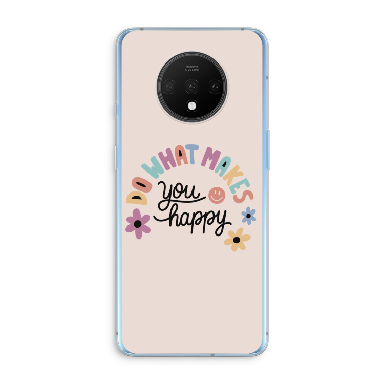 Happy days: OnePlus 7T Transparant Hoesje