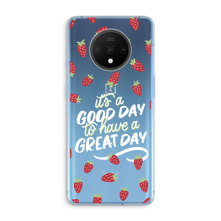 Don't forget to have a great day: OnePlus 7T Transparant Hoesje
