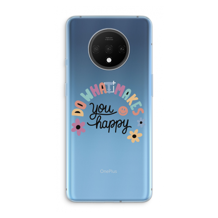 Happy days: OnePlus 7T Transparant Hoesje
