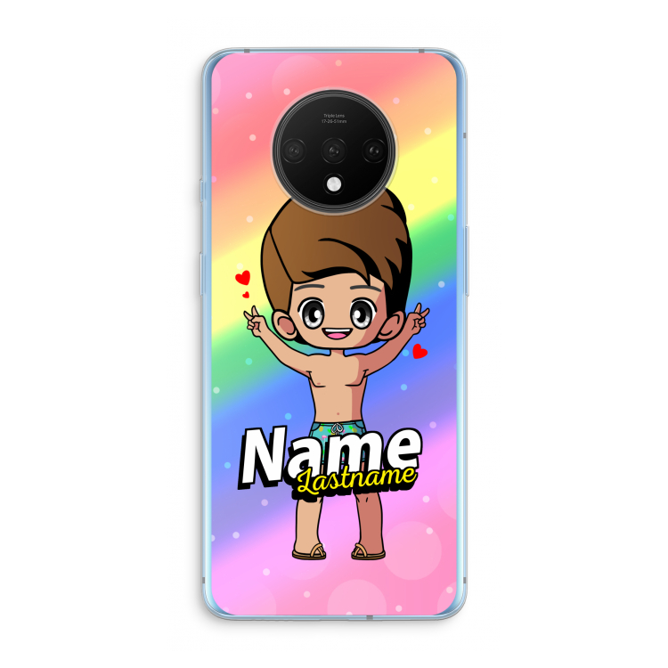 Chibi Maker man: OnePlus 7T Transparant Hoesje