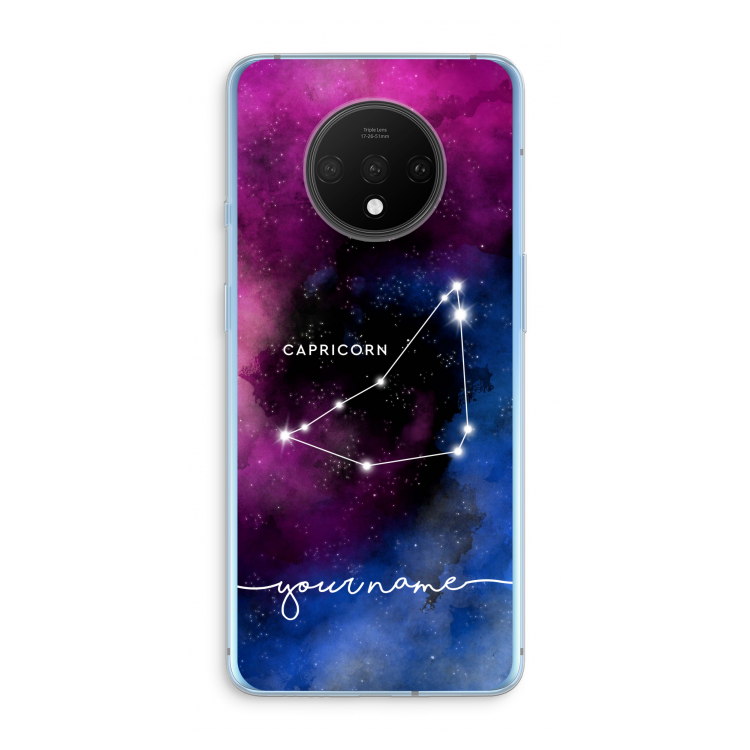 Sterrenbeeld - Donker: OnePlus 7T Transparant Hoesje
