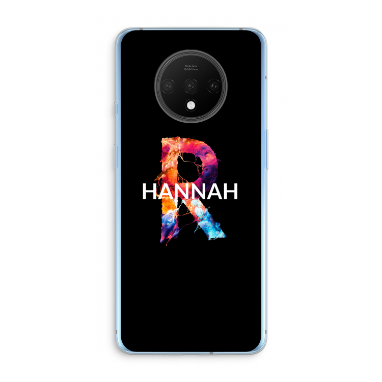 Abstract Spectrum: OnePlus 7T Transparant Hoesje