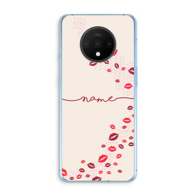 Kusjes: OnePlus 7T Transparant Hoesje