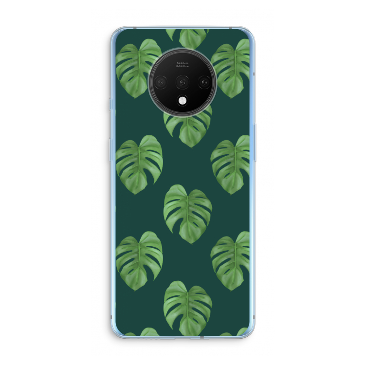 Monstera leaves: OnePlus 7T Transparant Hoesje