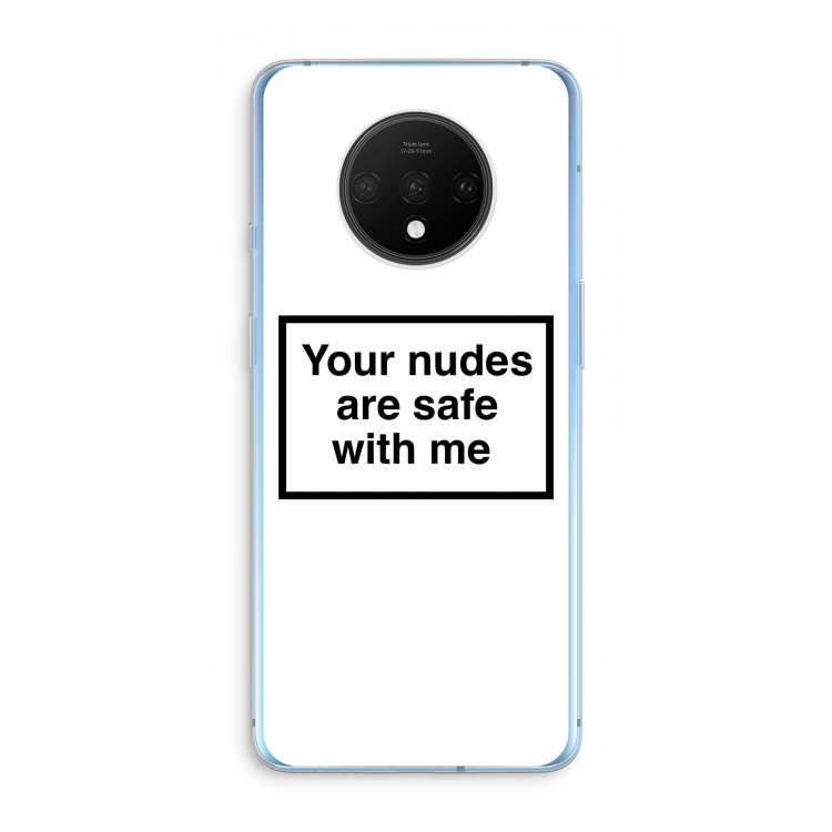 Safe with me: OnePlus 7T Transparant Hoesje
