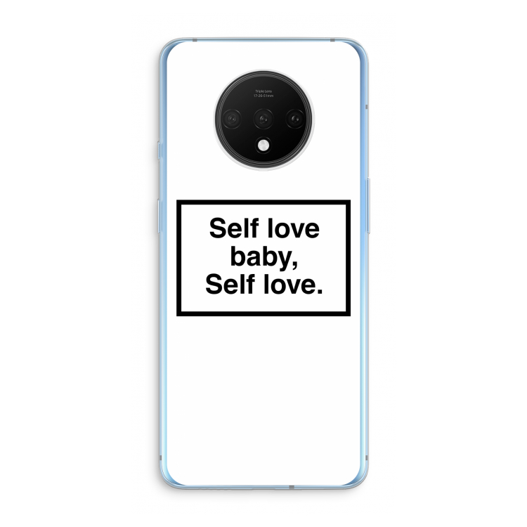 Self love: OnePlus 7T Transparant Hoesje