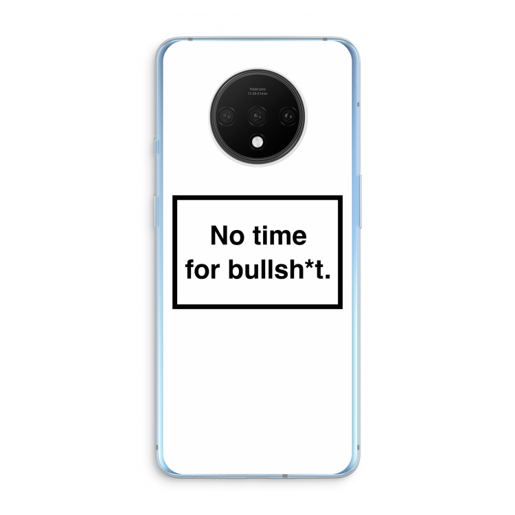 No time: OnePlus 7T Transparant Hoesje