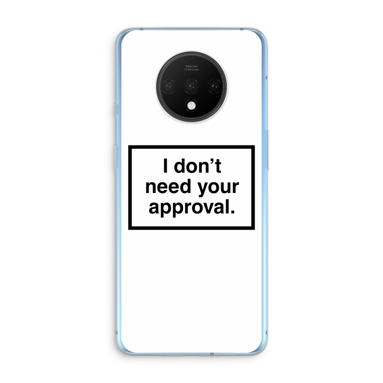 Don't need approval: OnePlus 7T Transparant Hoesje
