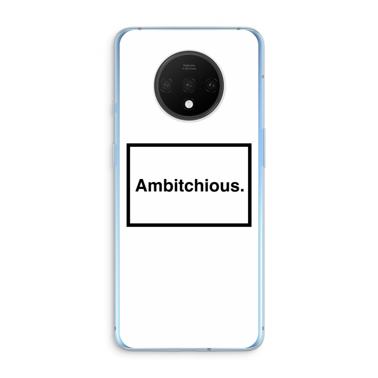 Ambitchious: OnePlus 7T Transparant Hoesje