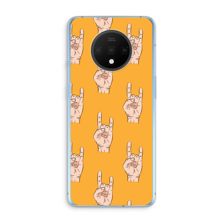 Rock: OnePlus 7T Transparant Hoesje