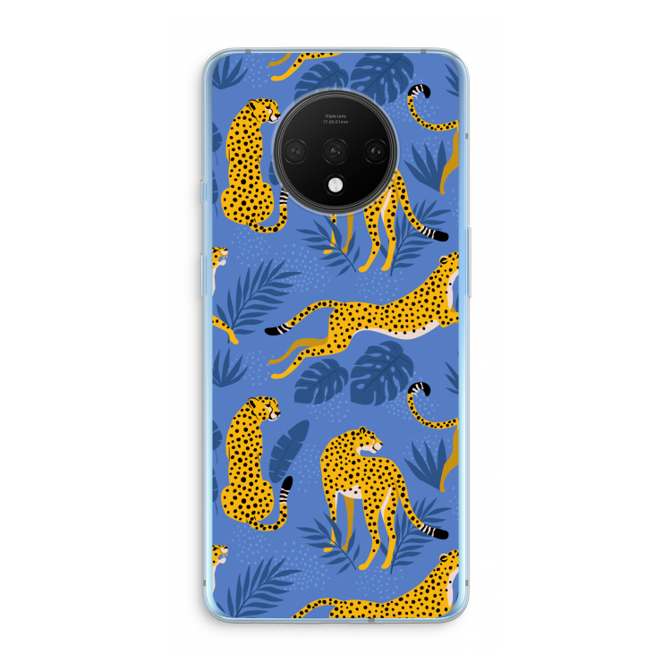 Luipaard: OnePlus 7T Transparant Hoesje