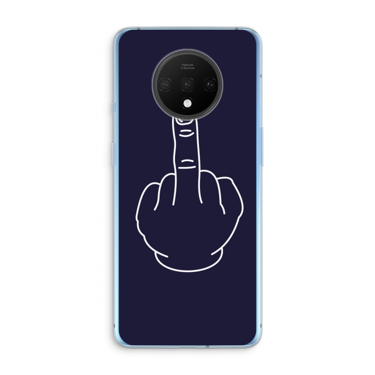 F**k U: OnePlus 7T Transparant Hoesje