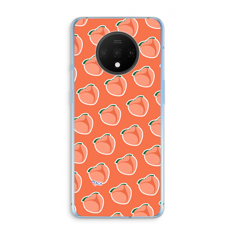 Just peachy: OnePlus 7T Transparant Hoesje