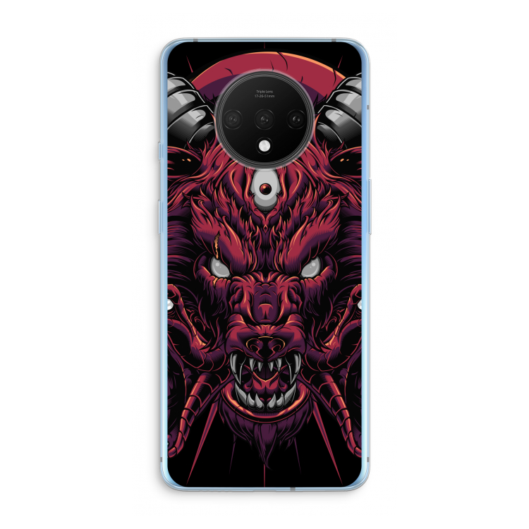 Hell Hound and Serpents: OnePlus 7T Transparant Hoesje