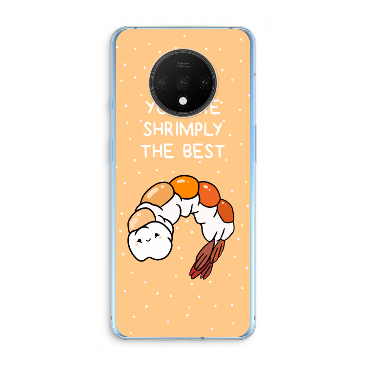 You're Shrimply The Best: OnePlus 7T Transparant Hoesje