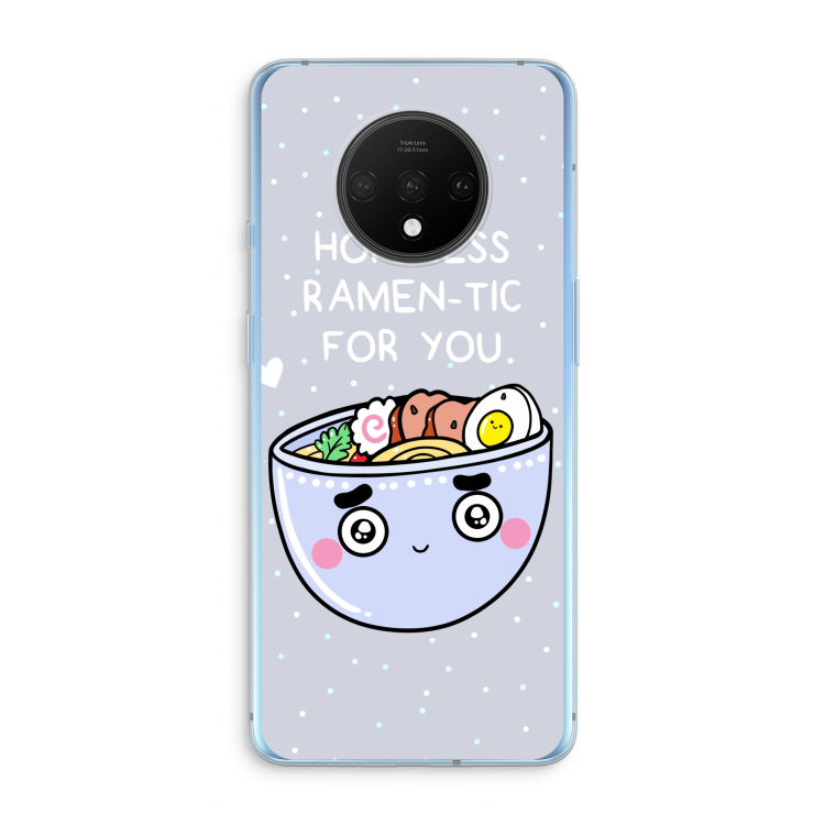 I'm A Hopeless Ramen-Tic For You: OnePlus 7T Transparant Hoesje