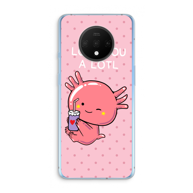 Love You A Lotl: OnePlus 7T Transparant Hoesje