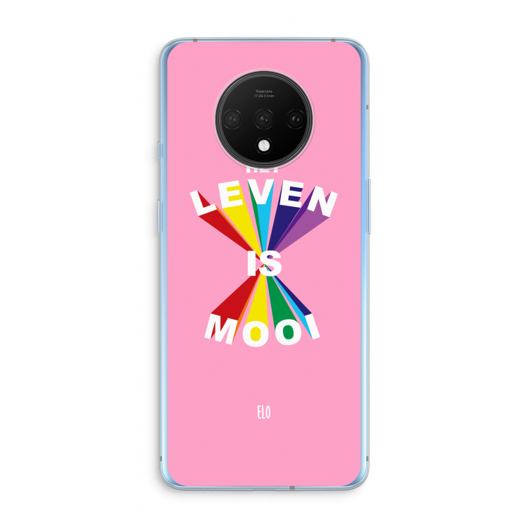 Het Leven Is Mooi: OnePlus 7T Transparant Hoesje