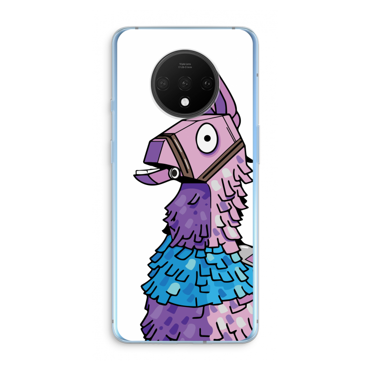 Lama: OnePlus 7T Transparant Hoesje