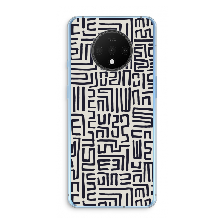 Moroccan Print: OnePlus 7T Transparant Hoesje